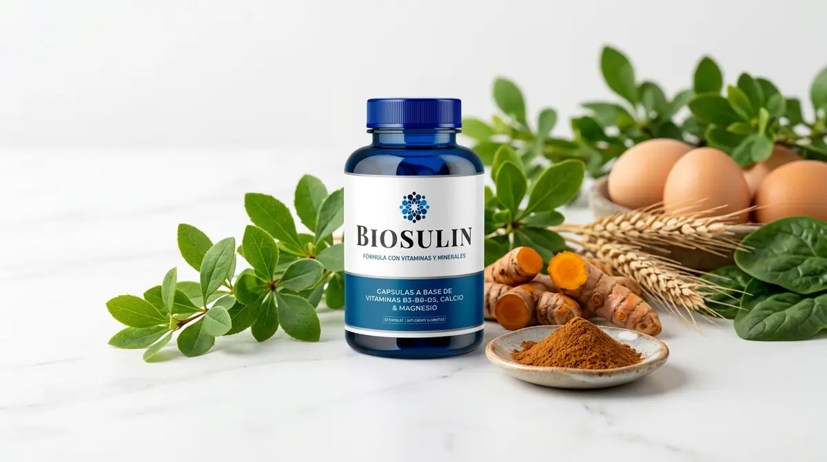 Ingredientes naturales de Biosulin: berberina, canela y minerales para el metabolismo