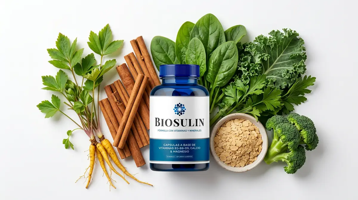 Ingredientes naturales de Biosulin: berberina, canela de Ceilán y minerales en dosis medidas