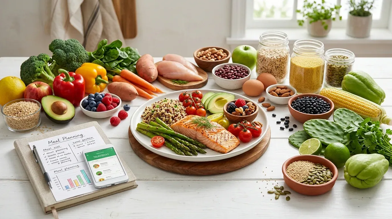 Plan de comidas saludable para control de glucosa en México