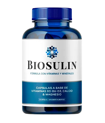 Biosulin frasco de 20 cápsulas naturales para control de glucosa en México